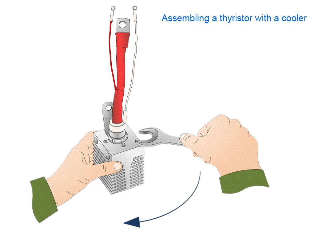 How to install stud thyristor